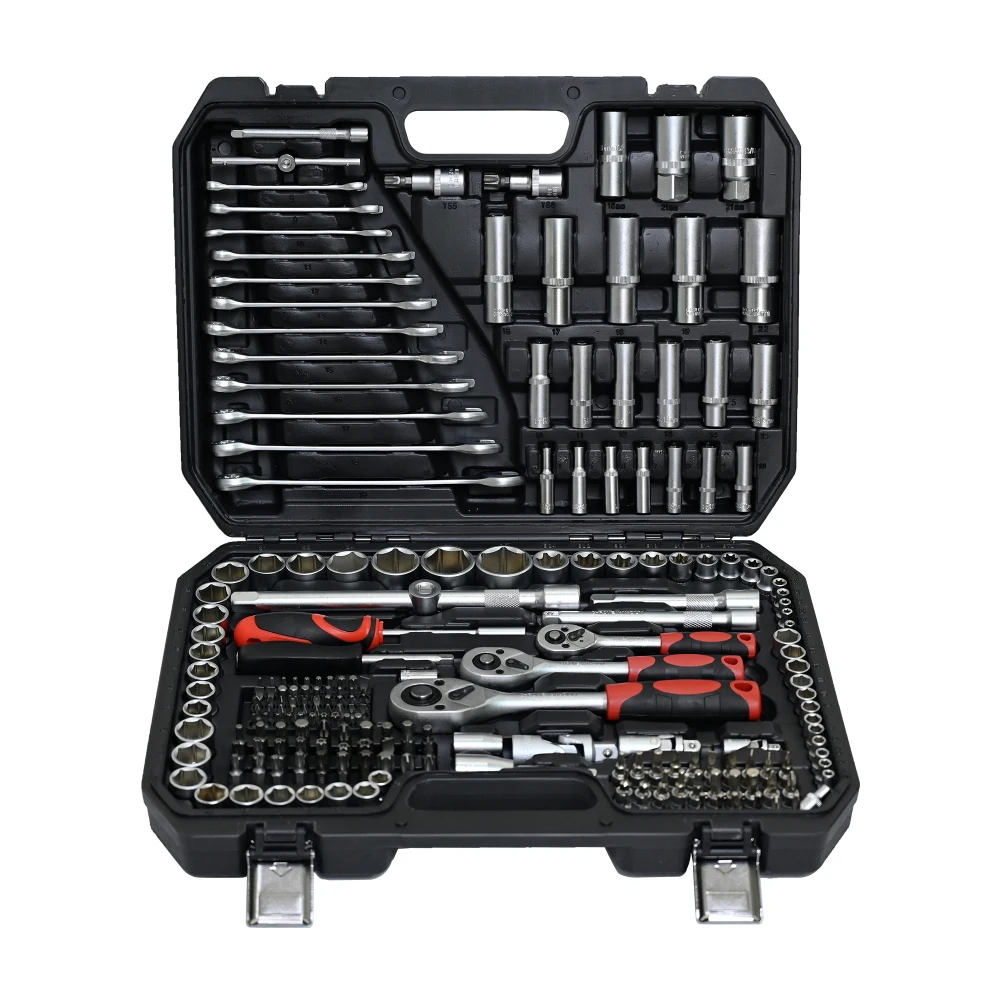 216-Piece Portable Tool Kit with Ratchet, Wrenches & Socket Set for Home Use - Image 4