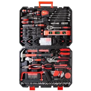 198-Piece Multi-Function DIY Home & Auto Repair Tool Kit with Screwdrivers, Wrenches & Pliers