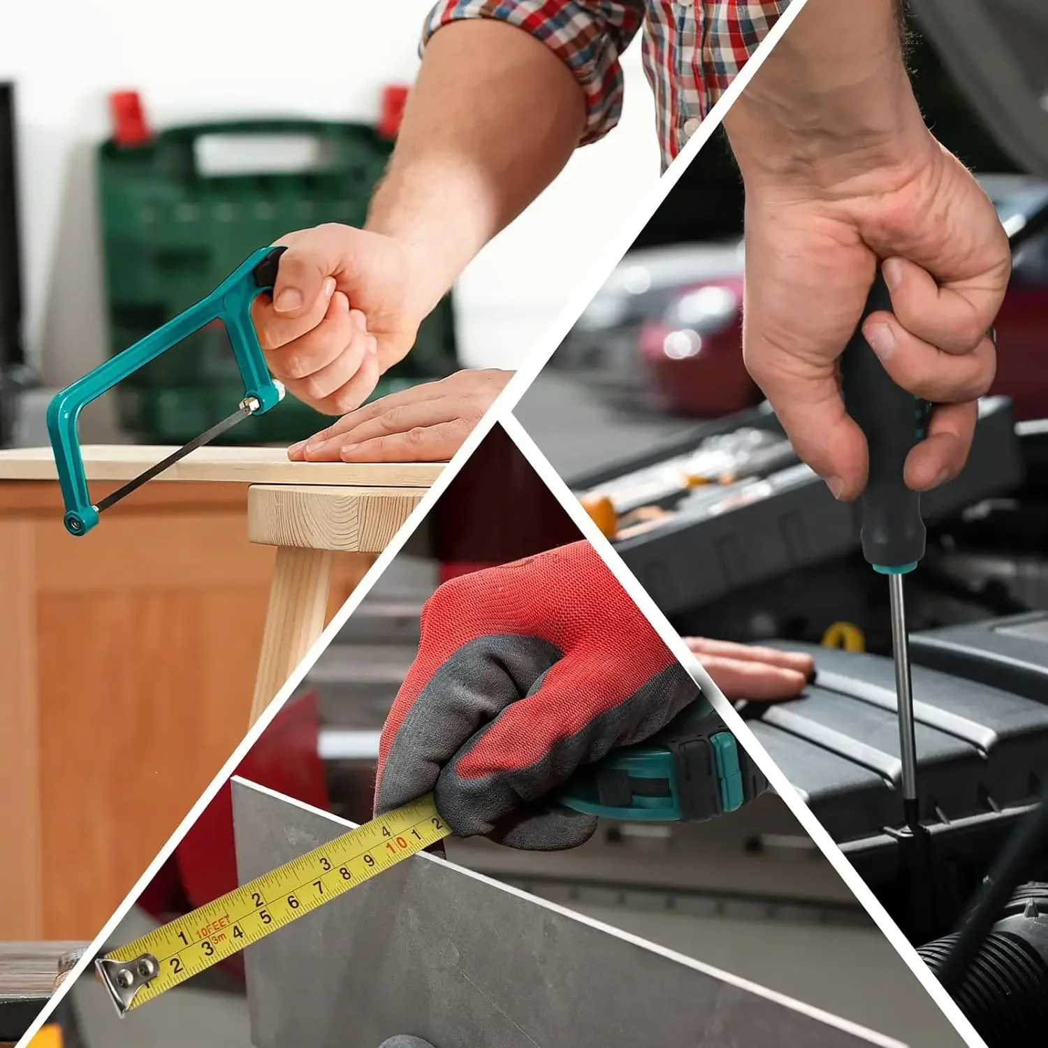 198-Piece Hand Tool & Socket Ratchet Set with Screwdrivers for Home & Car Repair - Image 6