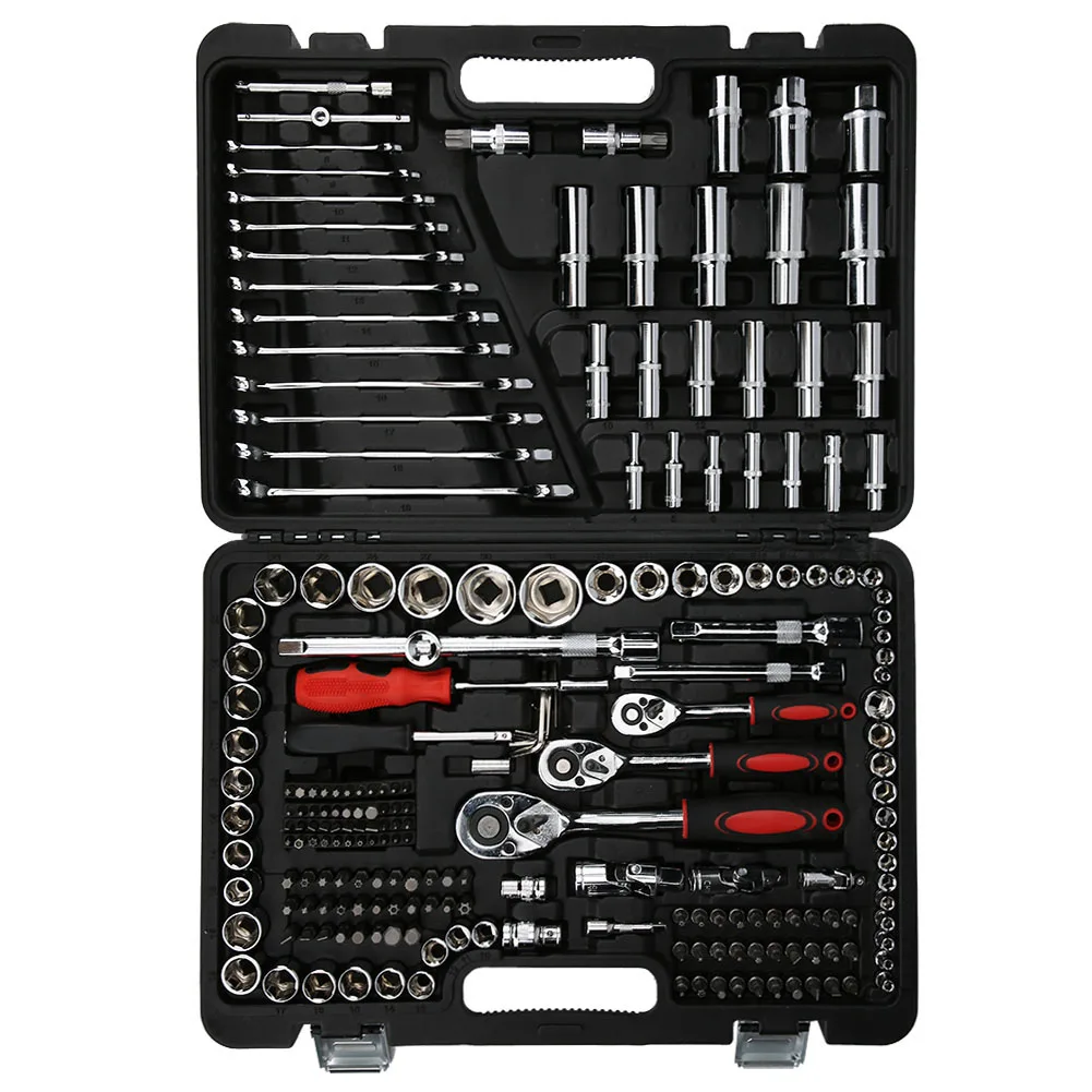 215-Piece Ratchet Wrench & Socket Set with Storage Case for Handyman and DIY Projects - Image 2
